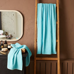 Полотенце махровое Экономь и Я 30*60 см, цв. голубой, 100% хлопок, 320 гр/м2  фото 10