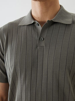 Polo Yaka K?sa Kollu Erkek Triko Kazak