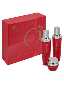 Beausella Увлажняющий набор для лица с экстрактом красного женьшеня: тонер, лосьон, крем / Red Ginseng Moisturizing Set, 150 мл x 2, 50 г