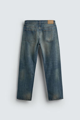 RIPPED REGULAR STRAIGHT-LEG JEANS - Zara фото 8