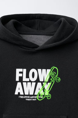SKATE FLOCK HOODIE - Zara фото 3