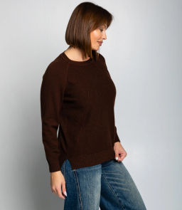 Джемпер #КТ8066, шоколадный