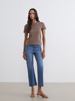 Bisiklet Yaka Kad?n Ti??rt