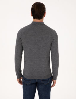 F_me Regular Fit Y_n Kar___ml_ Polo Yaka Basic Triko Kazak - Cacharel фото 5