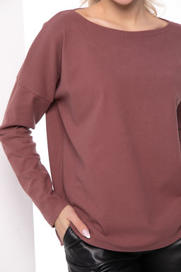 Лонгслив "Инэс" (ягодный) Б7953
