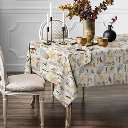 Тайны океана Скатерть 180х150см, плотность 171г/м2, хлопок 100%, Домашняя мода (Россия)