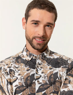 Bej Regular Fit Uzun Kollu G_mlek - Pierre cardin фото 2