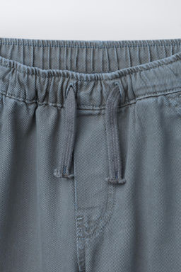 TOPSTITCHED TWILL TROUSERS - Zara фото 7