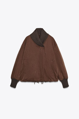 ZW COLLECTION RIBBED JACKET - Zara фото 9