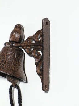 Колокол сувенирный чугун "Маленькая птичка" 11,5х7,5х12 см