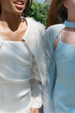 CHAQUETA FLECOS / blanco - Zara фото 2