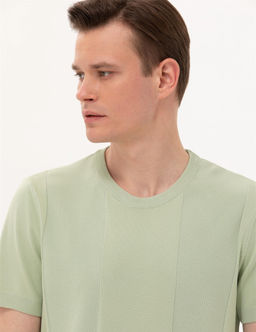 Su Ye_ili Slim Fit Bisiklet Yaka Triko Ti__rt - Pierre cardin фото 2