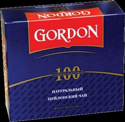 GORDON. Цейлонский 200 гр. карт.пачка, 100 пак.