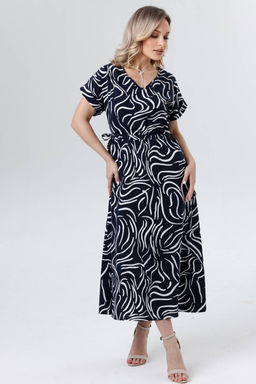 Платье штапель 6121/05/Синий - Rise фото 5