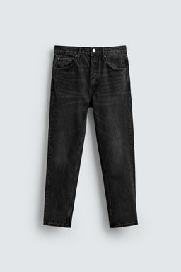 JEANS SLIM CROPPED FIT / Carb?n - Zara фото 7