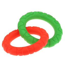 Пэт тойс (Pet toys) Игрушка для собаки 2 Кольца д9,3см h1,5см, общий размер 15х9,3х4см, резиновая, на картоне, цвета в ассортименте: синий-зеленый, коралловый-зеленый (Китай)