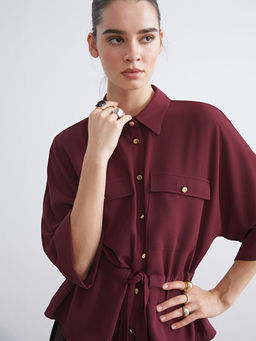 Ba?lamal? Oversize Kad?n G?mlek