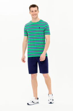 U. S. Polo Assn Мужская зеленая футболка с круглым вырезом - U.s. polo assn фото 4