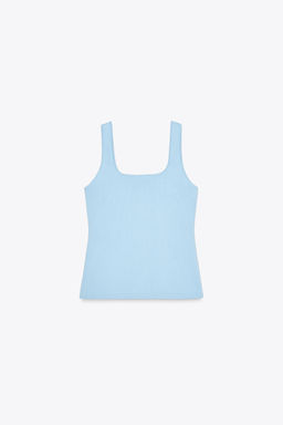 PLAIN KNIT CORSET TOP - Zara фото 19