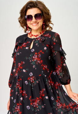 Платье EVA GRANT 7281А цветочный принт