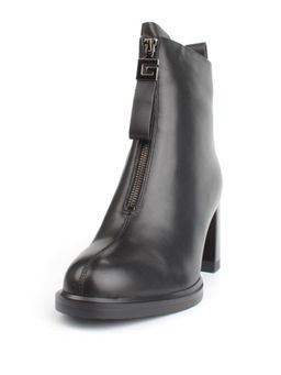 04-M3-L808 BLACK Ботильоны зимние женские (натуральная кожа, натуральный мех)