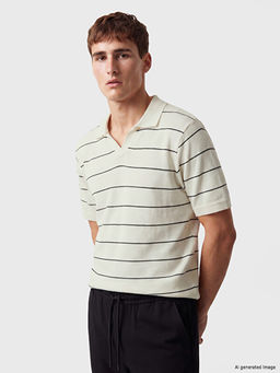 Polo Yaka ?izgili Erkek Ti??rt