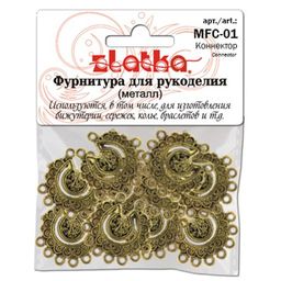 Zlatka Коннектор MFC-01 28 x 28 мм 10 шт СК/Распродажа под античную т.бронзу  фото 3