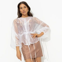 Жакет из органзы Вершина восхищения (белая) - Charutti фото 2