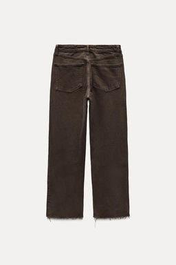 TRF CROPPED FLARE HIGH-WAIST JEANS - Zara фото 19