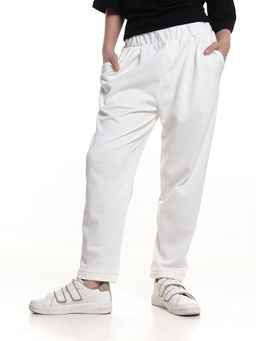 Брюки спортивные для девочки 22-3209 белый