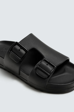 DOUBLE-STRAP RUBBERISED SANDALS - Zara фото 6