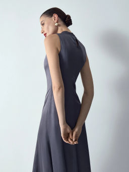 EMKA // Платье макси из ацетата и вискозы  фото 5