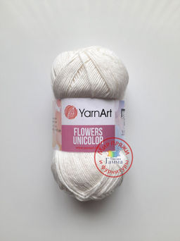 Фловерс однотонный (Flowers Unikolor) пряжа YarnArt 55%хлопок 45%акрил 5х50гр/200м Цвет:758 темно-зеленый