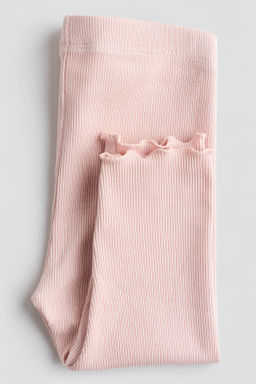 Leggings de algod?n acanalado