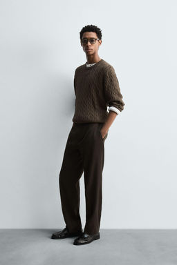 COTTON-HEMP TEXTURED SWEATER - Zara фото 4