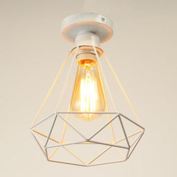 Люстра потолочная BayerLux «Адри», 1×60 Вт, E27, белый, 16×16×18 см