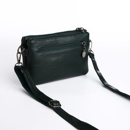 Сумка кросс-боди на молнии, цвет зелёный - Simaland фото 2