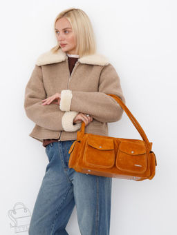 Сумка женская кожаная 91181MSS caramel Velina Fabbiano-Safenta