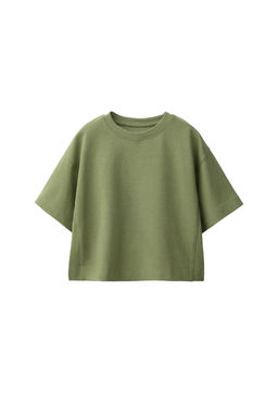 CAMISETA LISA HEAVY JERSEY / Khaki - Zara фото 6