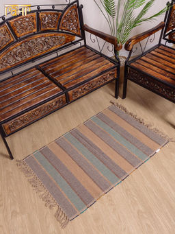 Коврик самотканный х/б 60*90см №703/33/1 - Ганг фото 2