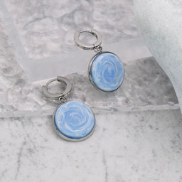 Серьги из муранского стекла PINK CLOUD LS3523 - Vloes фото 2