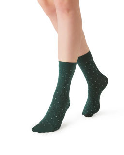 calz. MICRO POIS 70 Носки (точка) - Verde Foresta