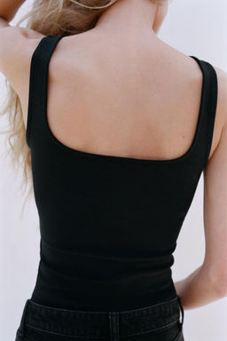 WIDE STRAP VEST TOP - Zara фото 29