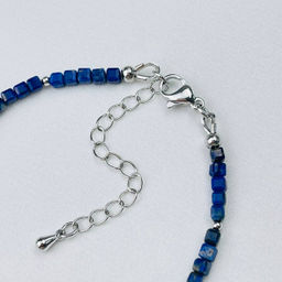 Браслет из Лазурита и Жемчуга 16,5 см + - Радуга самоцветов фото 4