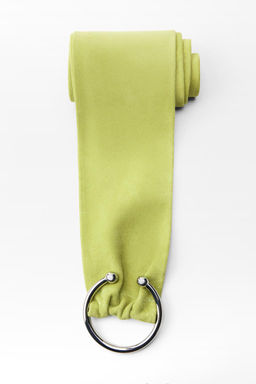 LEATHER BELT WITH PIERCING BUCKLE - Zara фото 9