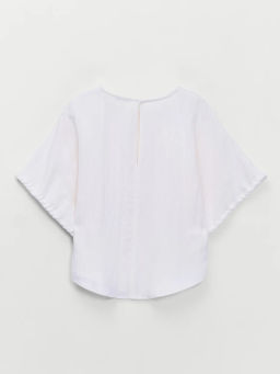 Блуза из лиоцелла с завязками на рукавах ZR2605022022-2 / Zarina