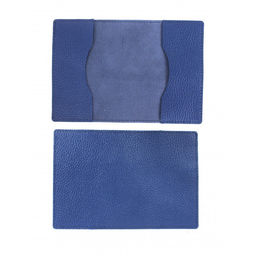 Обложка для паспорта Croco-П-1100 натуральная кожа васильковый флотер (105) 265104