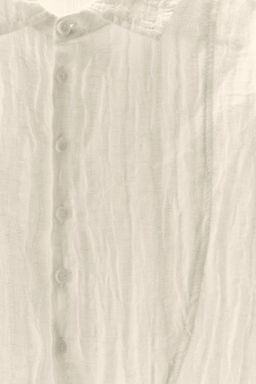 LIMITED EDITION CREASED-EFFECT LINEN BLEND SHIRT - Zara фото 7