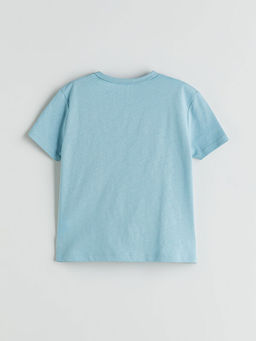 Bask?l? Erkek Bebek Ti??rt ve ?ort 3l? Tak?m