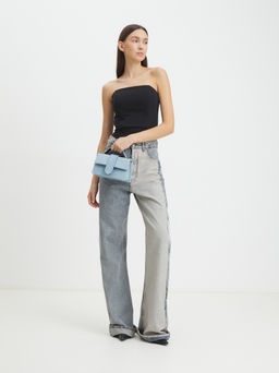 Женская сумка с ручками из денима TENDANCE Артикул 4248264, светло-голубой  фото 7